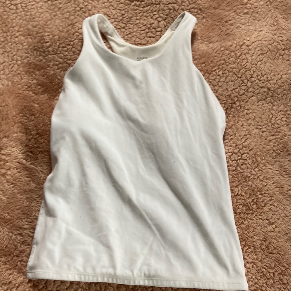 athleta girl long distance tank size L/12 in white
